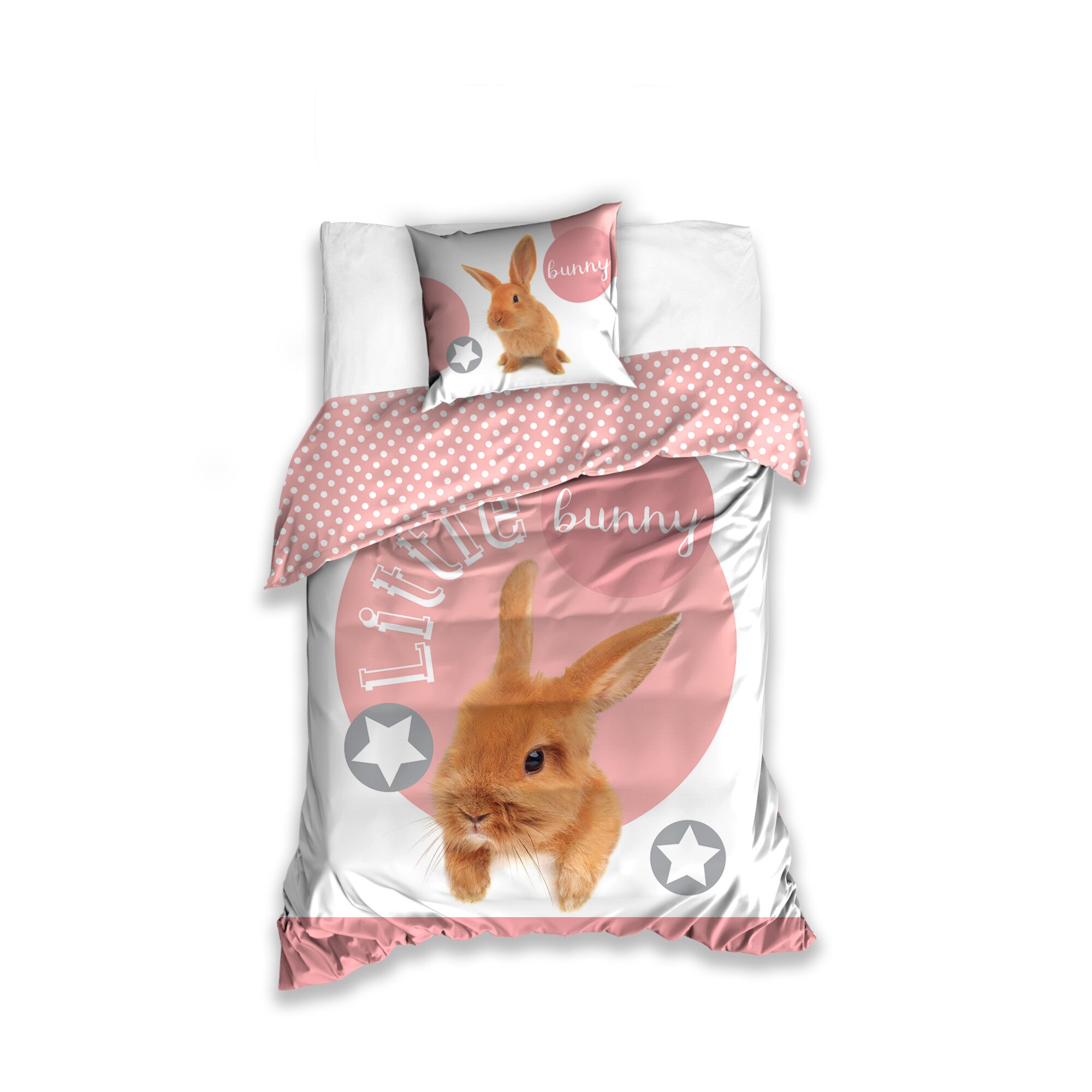 Lenjerie de pat tineret Little Bunny, 160x200 cm